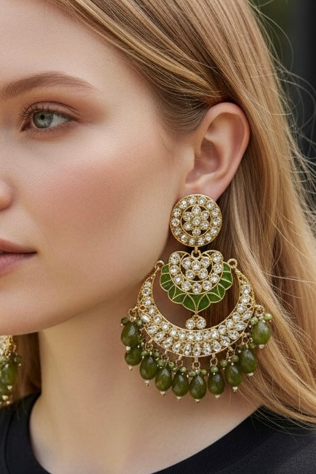 Royal Kundan Jhumka Earrings