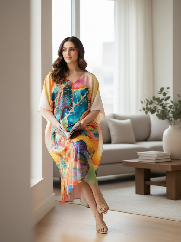 Luxe One Size Mix Kaftan