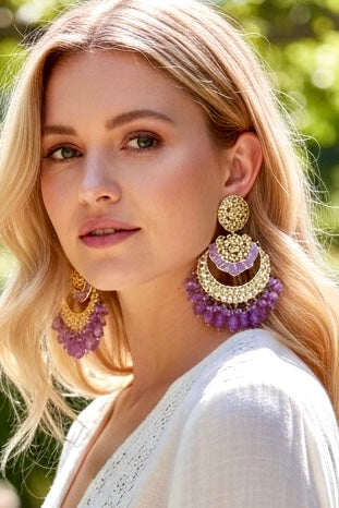 Royal Kundan Jhumka Earrings