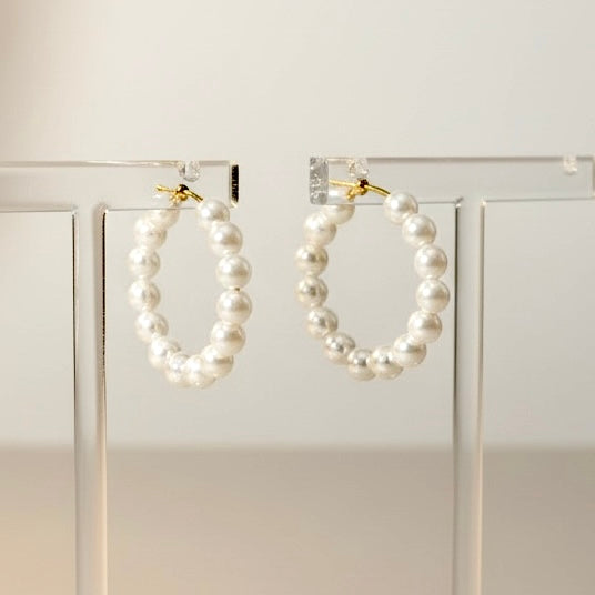 Pearl Cluster Drop Earrings | Elegant Statement Pearl Jewelry for Weddings & Everyday Glam