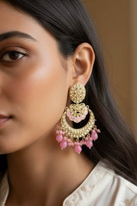 Ethnic Double Layered Kundan Chandbali