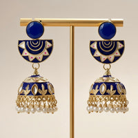 Ethnic Single Layered Kundan Chandbali