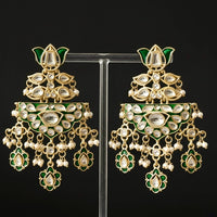 Ethnic Single Layered Kundan Chandbali