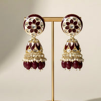 Ethnic Single Layered Kundan Chandbali
