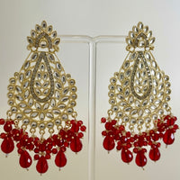 Ethnic Single Layered Kundan Chandbali